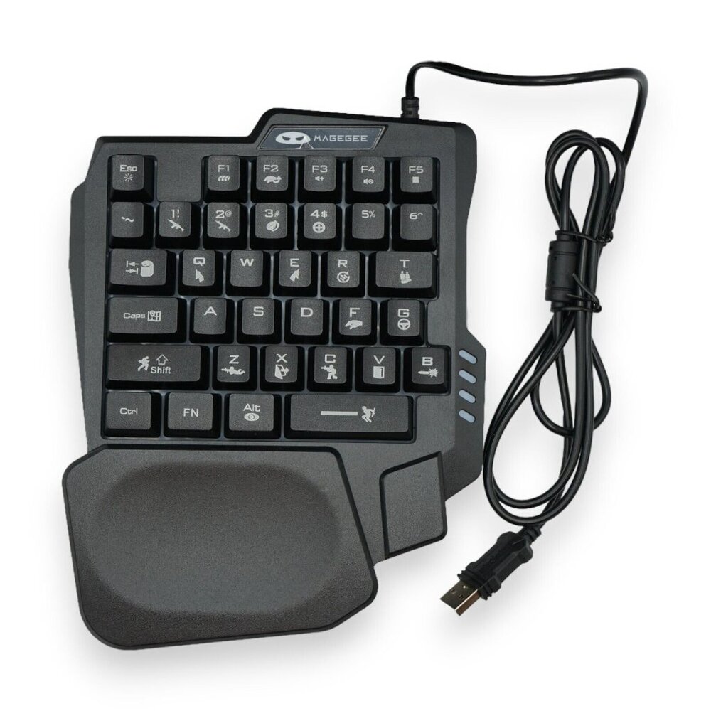 Magegee TS31 Gaming Keyboard USB Wired 35‎ Keys RGB Led Backlit - New
